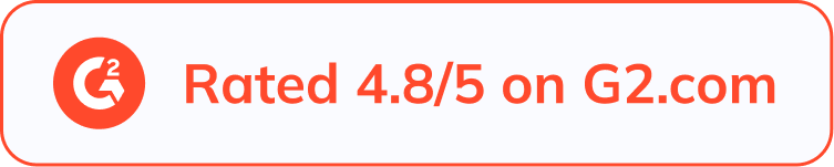 Rated 4.8/5 on G2.com