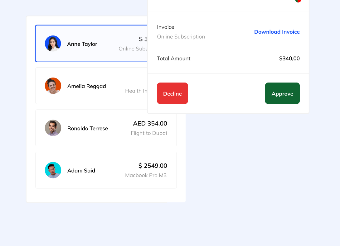 All your expenses in one place