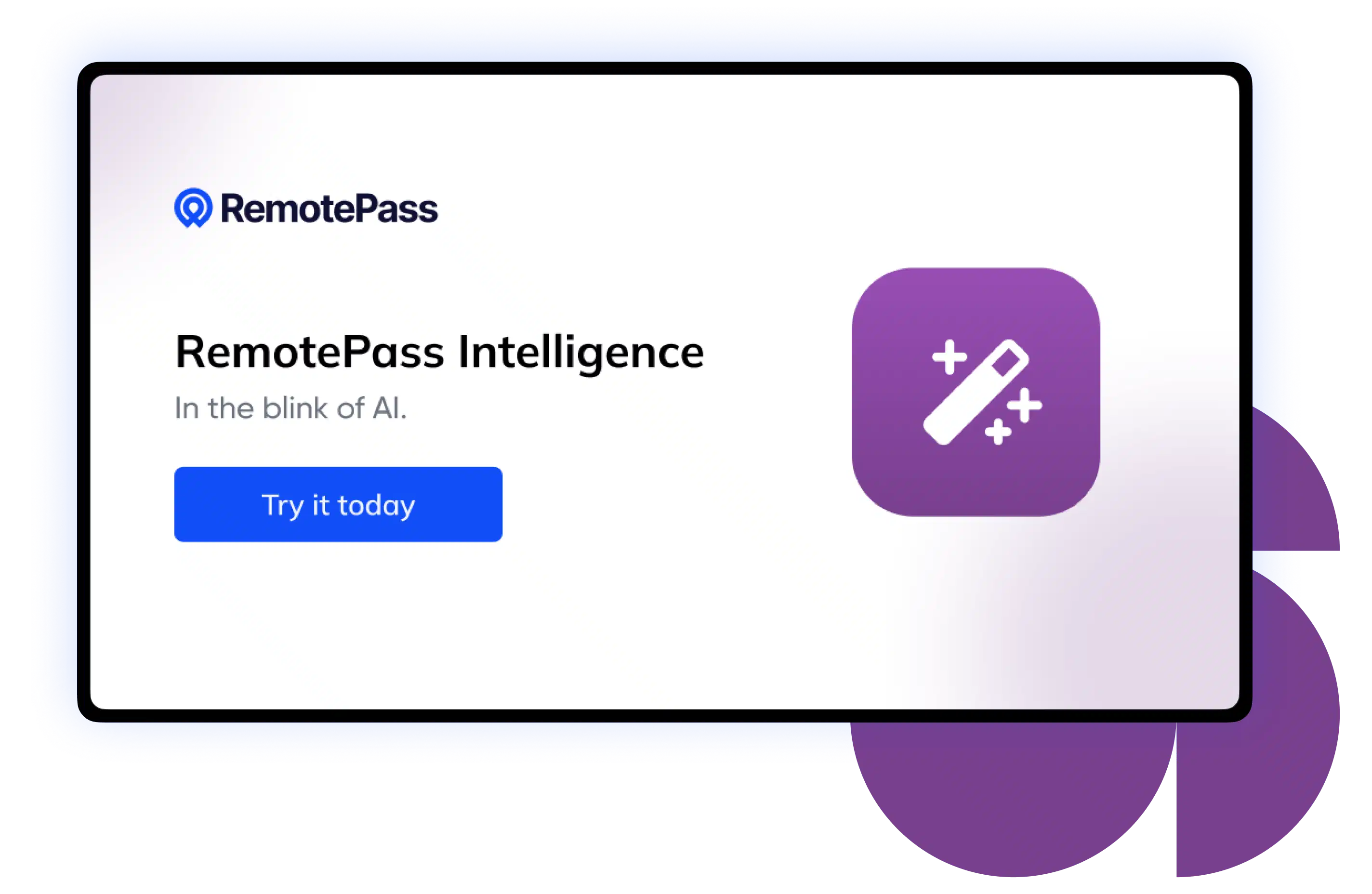 RemotePass Intelligence product window
